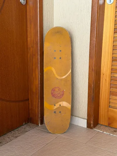 Skate Completo Usado + Capacete Usado ProTec + Joelheira/Munhequeira e Cotoveleira Usados