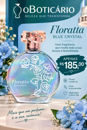 Floratta blue crystal boticário