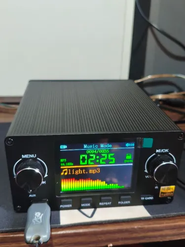 DECODIFICADOR HIFI COM BLUETOOTH AAC E DISPLAY 