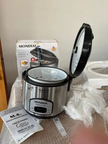 Panela de Arroz Elétrica [Mondial] Pratic 4 - Estado de Nova na caixa com manual