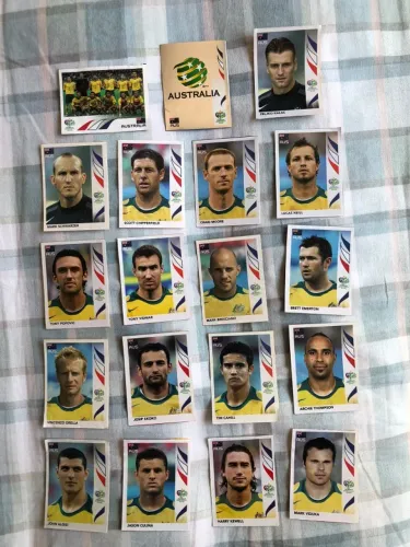 Figurinhas Seleção da Austrália 2006 - Recortadas