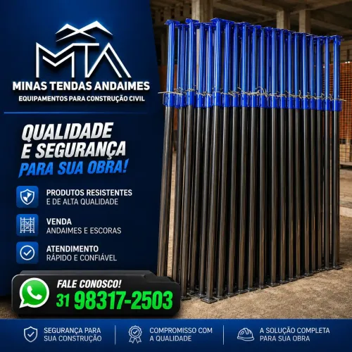 Fábrica de escoras e andaimes