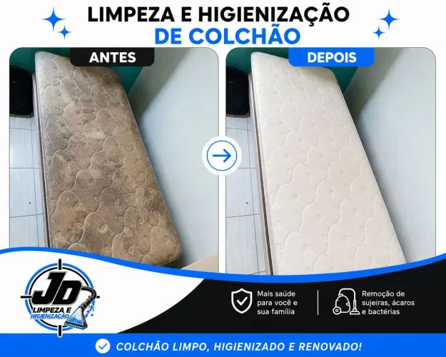 Limpeza de colchões