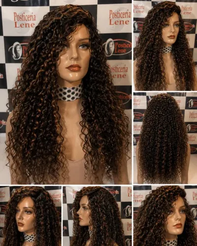 Perucas laces wigs fibra humanizada