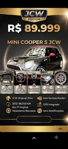 Mini Cooper John Works 1.6 Aut. 2013