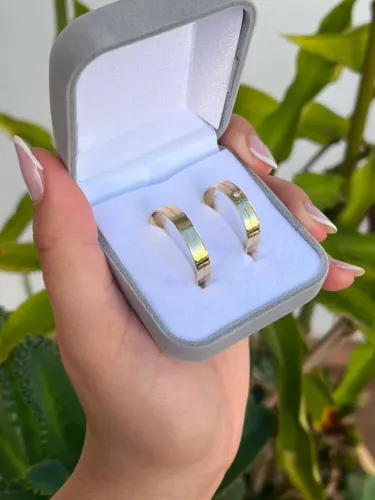 Aliança em ouro 18k