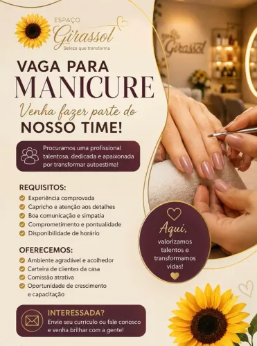 Vagas para manicure 