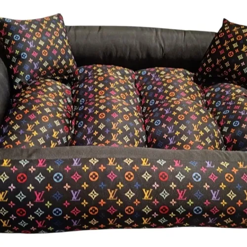 Caminha Pet, Tam M 70x50cm estampa LV, preta