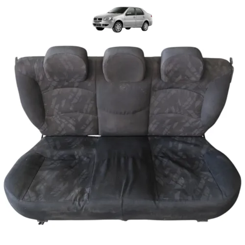 Banco Encosto Tecido Traseiro Fiat Siena 2009 2010 2011 2012 Preto