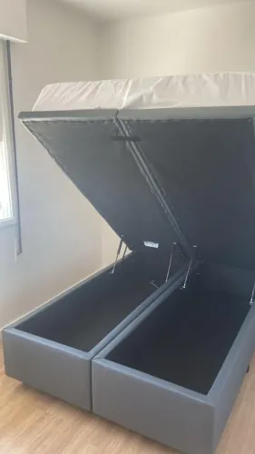 Conjunto Cama Box e Colchão Casal (Ortobom & Euro colchões)