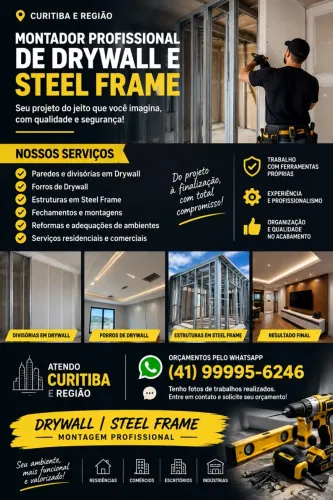 Serviços drywall stell frame (LER O ANÚNCIO)