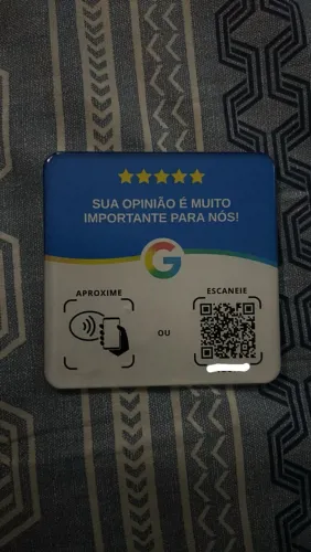 Placa de avaliação de estabelecimento 