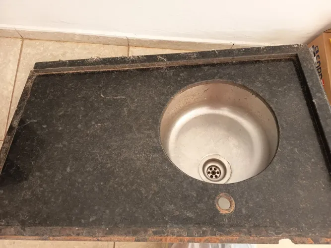 Bancada cozinha - verde ubatuba