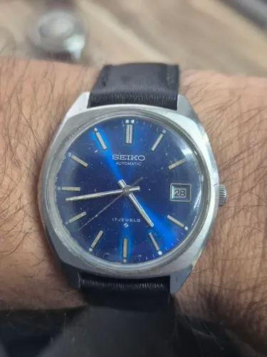 Relógio SEIKO AUTOMÁTICO AZUL - TODO REVISADO
