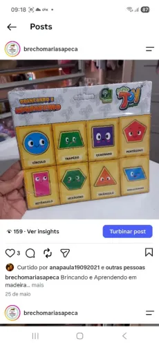 4 jogos educativo em madeira novos