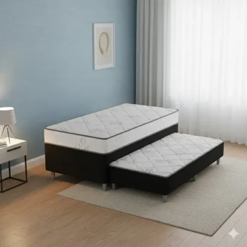 Queimão de estoque cama roma com auxiliar