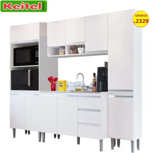 Cozinha Modulada Athena 4 peças Branca