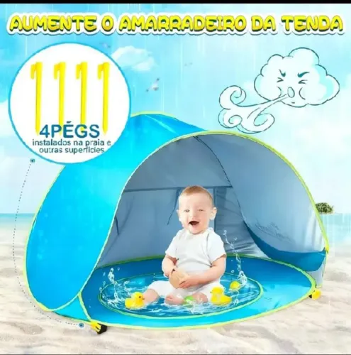 Barraca de praia para bebê