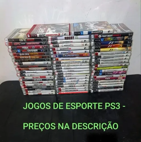 Jogos de Esporte Ps3 - Ac cartão e Olx pay temos outros jogos