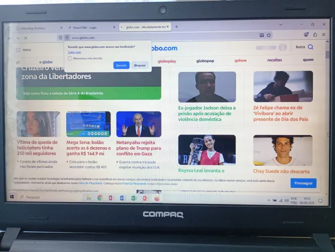 Notebook Compaq i3 5° geração bateria boa aceito oferta justa