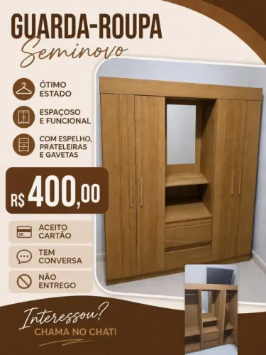 Guarda roupas solteiro