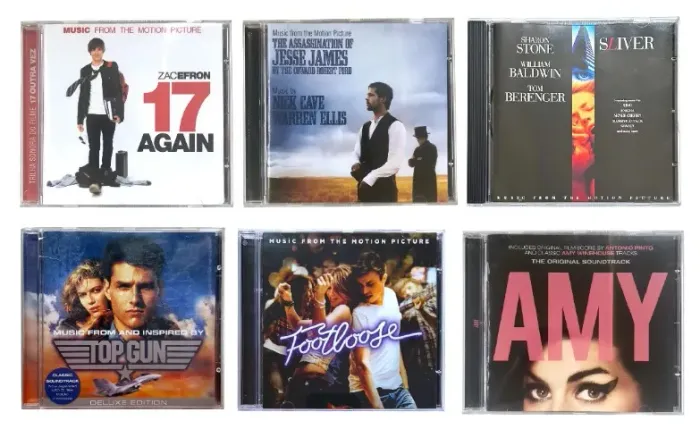 CDs de trilha sonora de filmes - originais (Variados)