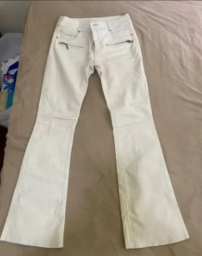 Calça de couro legítimo animale