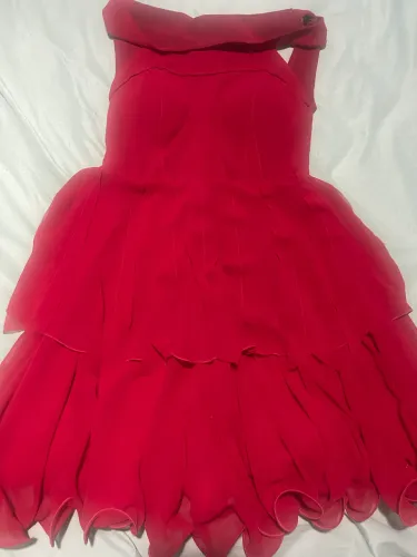 Vestido vermelho de festa tamanho P