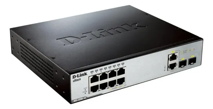 Switch D-link Des-3200-10 8 Portas 2 Sfp Série Des-3200