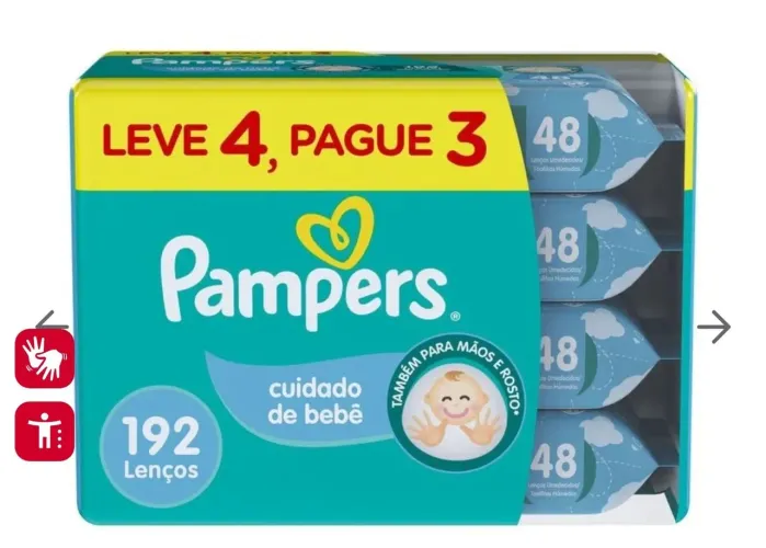Kit com 6 lencinhos Pampers