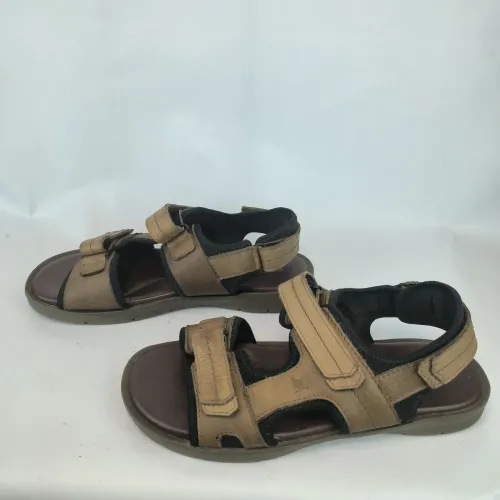 Sandália masculina 42 sidewalk couro, neoprene marrom e preta