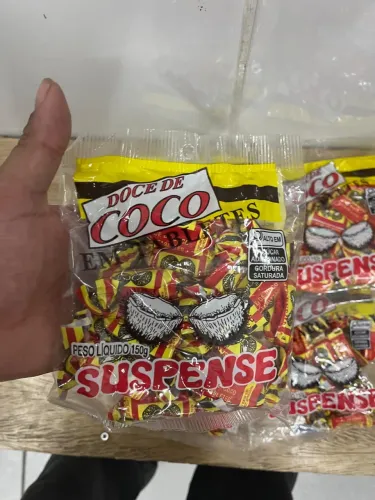 Doce de coco em tabletes 6 pacote de 150g por apenas R$25,00