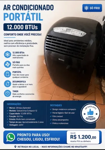 Ar condicionado portátil 