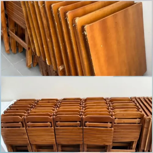 Mesa de madeira maciça