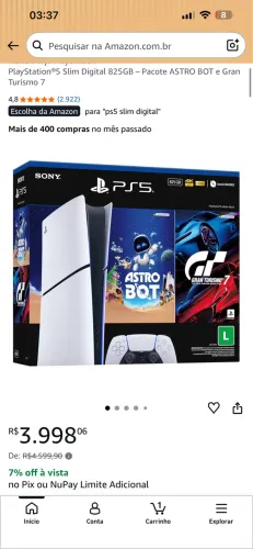 ? PlayStation 5 Slim 825GB - O Console dos Seus Sonhos - oferta por tempo limitado?