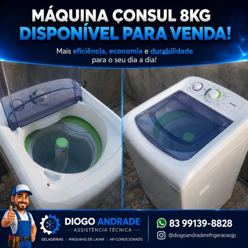 Máquina Consul 8kg disponível