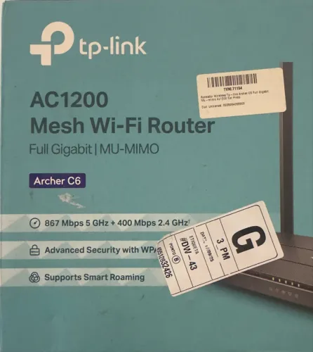 Tp-link AC1200 Mesh Wi-Fi Router Archer C6