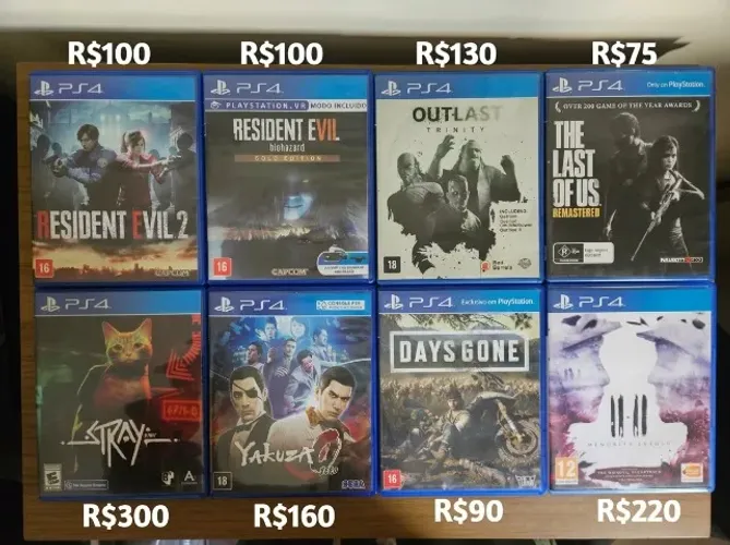 Jogos PS4 - Preços nas Imagens e Descrição - Faço envio (ATUALIZADO)