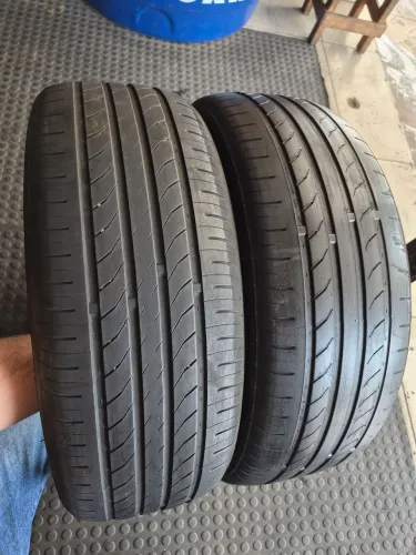 2 pneus 215/45/18 radial original não reaberto vulcanizado (360 em 3× no ct