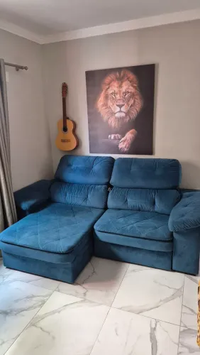 Sofá dois lugares retrátil e reclinável
