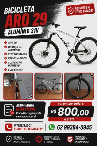 OPORTUNIDADE! BICICLETA ARO 29 POR APENAS R$ 800! ?
