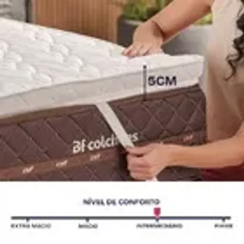 Colchão Solteiro Espuma D33 Pillow Top
