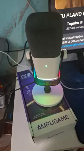 MICROFONE FIFINE AM8 POUCO USADO EM PERFEITO ESTADO COM CAIXA E CABO ORIGINAIS