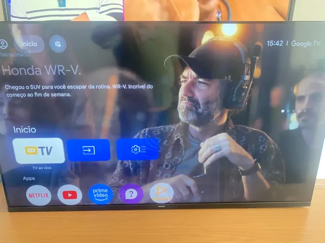 65 polegadas Philipis 4k Google bordas infinitas