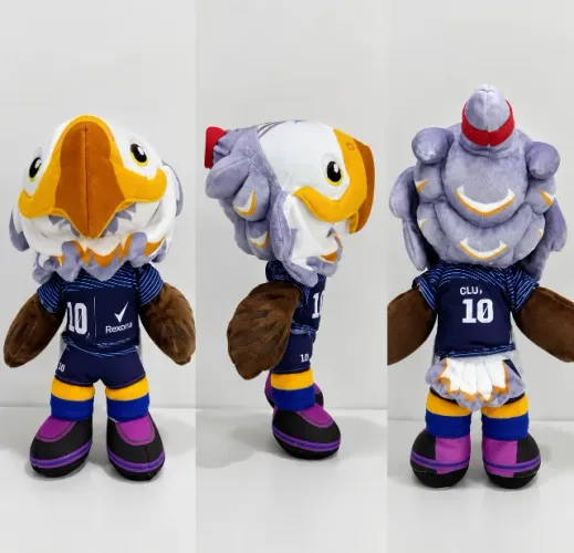 Mascote Pelúcia Clutch Rexona Oficial