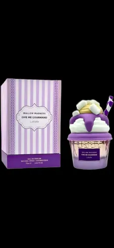 Lattafa mallow madness give me gourmand eau de parfum 75ml arabes femenino Longa duração