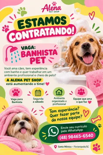 Vaga Banhista Pet
