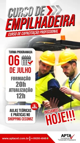 Curso - Operador de Empilhadeira 