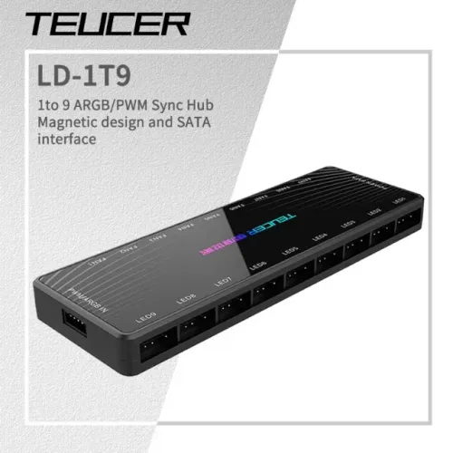 Controladora de Fans TEUCER ARGB/PWM - Alta Qualidade (Top de Linha)