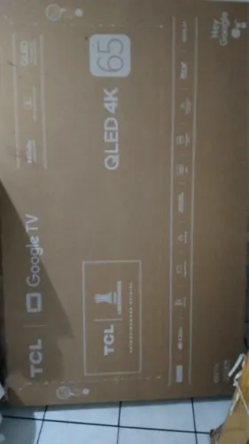 VENDO TV TCL QLED 4K 65 POLEGADAS COM TRÊS MESES DE COMPRADA E AINDA NA GARANTIA